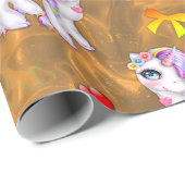 Kleurrijke Unicorns op papier voor de onmiddellijk (Rol Hoek)