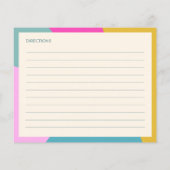 Kleurrijke unieke aangepaste Vrijgezellenfeest rec (Achterkant)