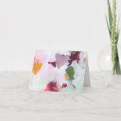 Kleurrijke unieke Abstracte kunst Dank u Notitiekaartje (Achterkant)