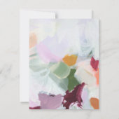 Kleurrijke unieke Abstracte kunst gepersonaliseerd Notitiekaartje (Achterkant)