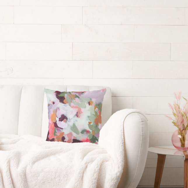 Kleurrijke unieke Abstracte schilderkunst Originel Kussen (Bank)