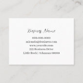 Kleurrijke unieke blauwe roze inkt korting visitekaartje (Achterkant)