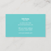 Kleurrijke, unieke gouden en feestelijke monogram visitekaartje (Achterkant)