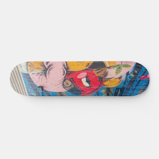 Kleurrijke unieke graffiti persoonlijk skateboard (Horizontaal)
