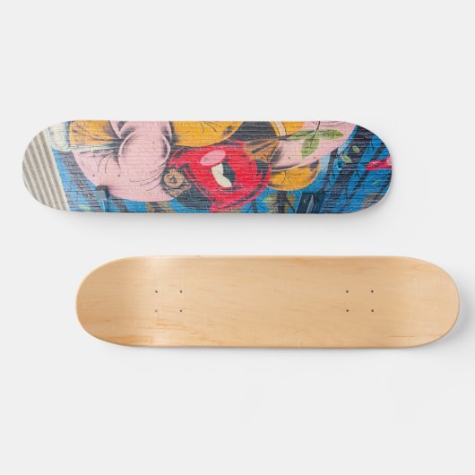 Kleurrijke unieke graffiti persoonlijk skateboard (Horizontaal)