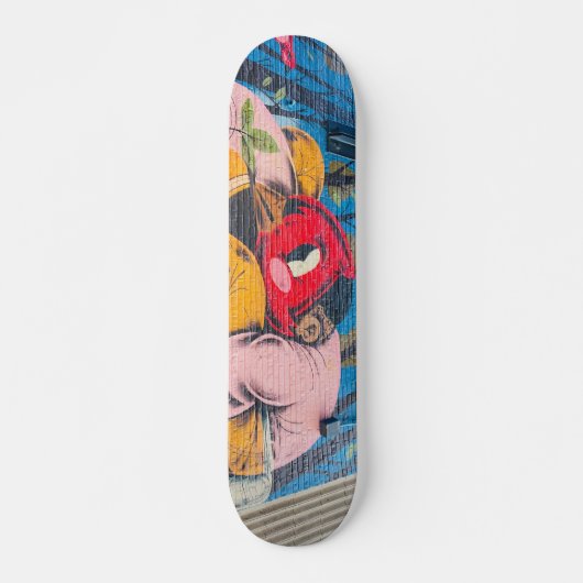 Kleurrijke unieke graffiti persoonlijk skateboard (Voorkant)