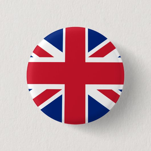 Kleurrijke Union Jack Ronde Button 3,2 Cm (Voorkant)