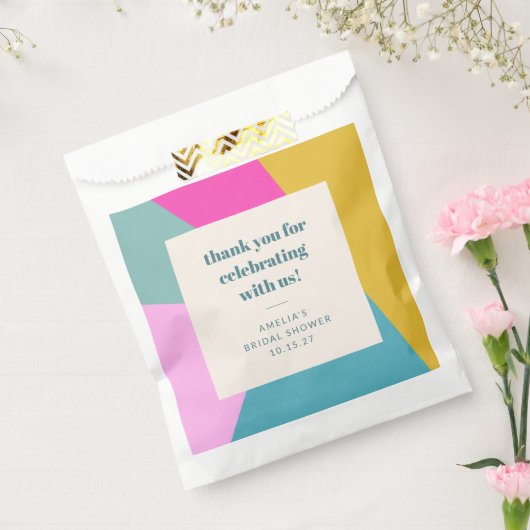 Kleurrijke Unique Custom Vrijgezellenfeest dank u Bedankzakje (Gezegeld)