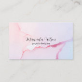 Kleurrijke Unique Pink Waterverf Ink Designer Visitekaartje (Voorkant)