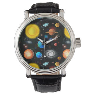 Kleurrijke Universe Astronomy Watch Horloge