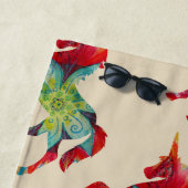 Kleurrijke unocorn strandlaken (In situ)