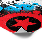 Kleurrijke Urban Graffiti Custom Quote Poster (Hoek)