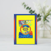 Kleurrijke USA Change: een feestelijk ontwerp Briefkaart (Staand voorkant)