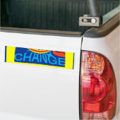 Kleurrijke USA Change: een feestelijk ontwerp Bumpersticker (Op Truck)
