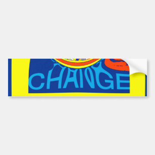 Kleurrijke USA Change: een feestelijk ontwerp Bumpersticker