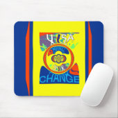 Kleurrijke USA Change: een feestelijk ontwerp Muismat (Met muis)