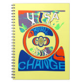Kleurrijke USA Change: een feestelijk ontwerp Notitieboek (Voorkant)