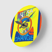 Kleurrijke USA Change: een feestelijk ontwerp Ronde Klok (Hoek)