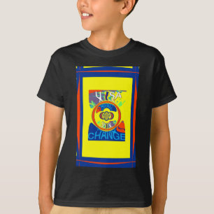 Kleurrijke USA Change: een feestelijk ontwerp T-shirt