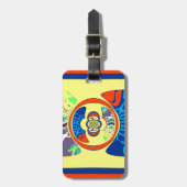Kleurrijke USA Change: een feestelijke design art  Bagagelabel (Voorkant verticaal)