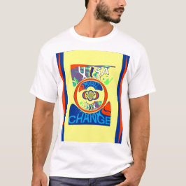 Kleurrijke USA Change: een feestelijke design art  T-shirt