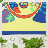 Kleurrijke USA Change: een feestelijke design art  Theedoek (Gevouwen)