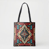 Kleurrijke Ute Indiase tribal patroon Tote Bag (Voorkant)