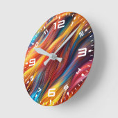 Kleurrijke vachttextuur achtergrond-68454 ronde klok (Hoek)