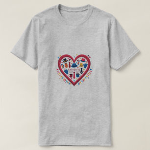 Kleurrijke Vaderdag Heart Design – Perfect Dad G T-shirt