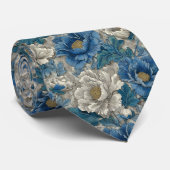 Kleurrijke Vaderdag Pioenrozen Bloemstuk Stropdas (Opgerold)