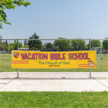 Kleurrijke Vakantie Bijbel School Kerk Banner