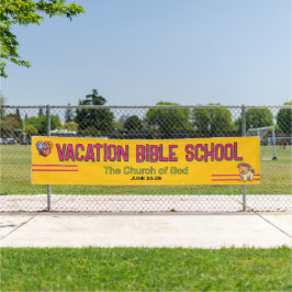 Kleurrijke Vakantie Bijbel School Kerk Banner