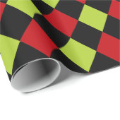 Kleurrijke Vakantie Harlekijn Patroon Cadeaupapier (Rol Hoek)