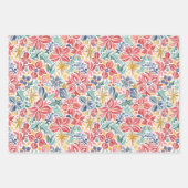 Kleurrijke vakantiekoppen voor vloerbedekking inpakpapier vel (Voorkant)