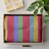 Kleurrijke Vakantiestrepen & SterrenWeefselpapier Tissuepapier (Geschenk)