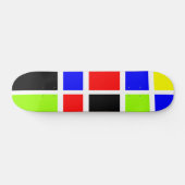 Kleurrijke vakken 07 skateboard (Horizontaal)
