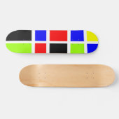 Kleurrijke vakken 07 skateboard (Horizontaal)
