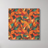 Kleurrijke val bladeren canvas afdruk (Voorkant)