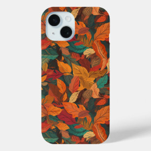 Kleurrijke val bladeren iPhone 15 case