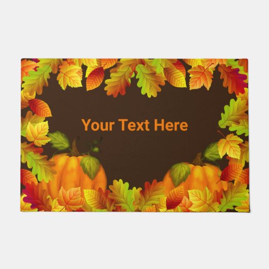 Kleurrijke val bladeren deurmat (Voorkant)