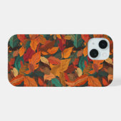Kleurrijke val bladeren iPhone 15 case (Achterkant horizontaal)