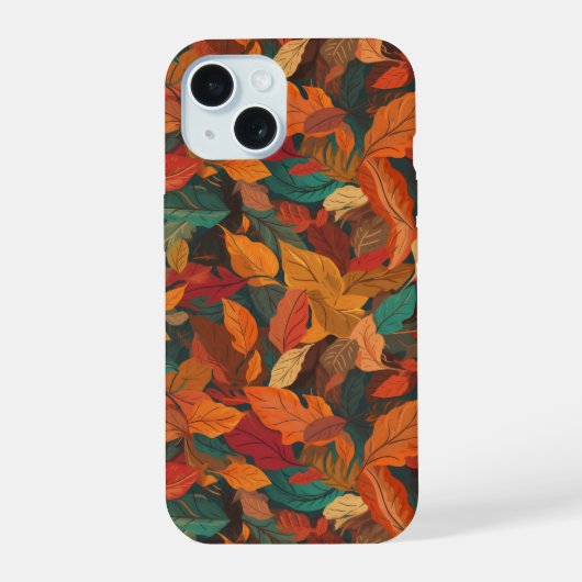 Kleurrijke val bladeren iPhone 15 case (Achterkant)