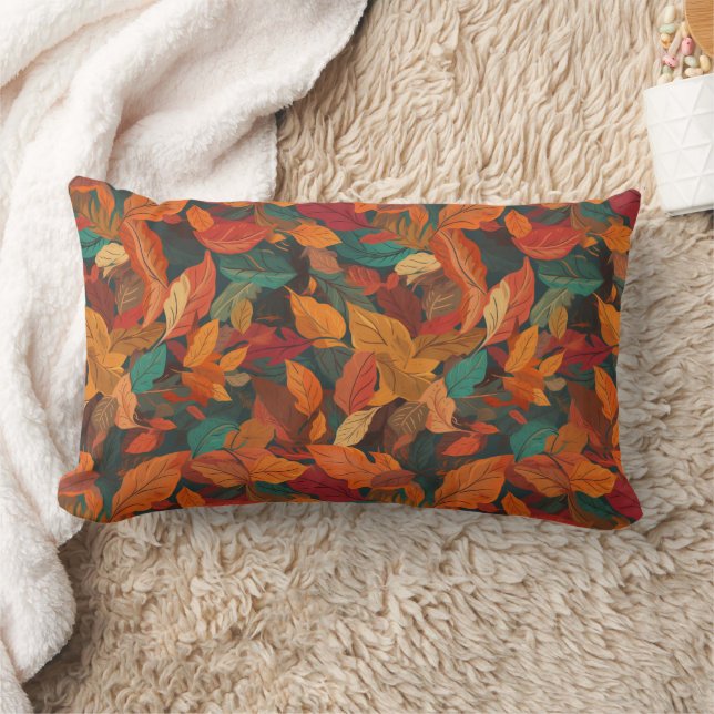 Kleurrijke val bladeren kussen (Deken)
