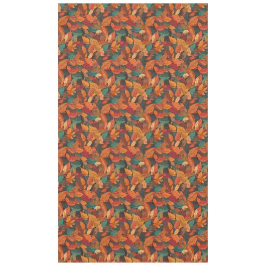 Kleurrijke val bladeren lang tafelkleed (Voorkant)