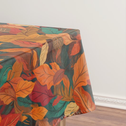 Kleurrijke val bladeren medium tafelkleed (Voorbeeld)