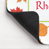 Kleurrijke val bladeren muismat (Hoek)