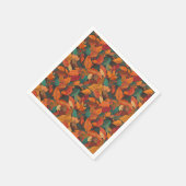 Kleurrijke val bladeren servet (Hoek)