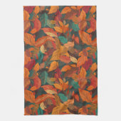 Kleurrijke val bladeren theedoek (Verticaal)