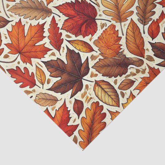 Kleurrijke val bladeren tissuepapier (Detail)