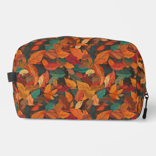 Kleurrijke val bladeren toilettasje (Voorkant)